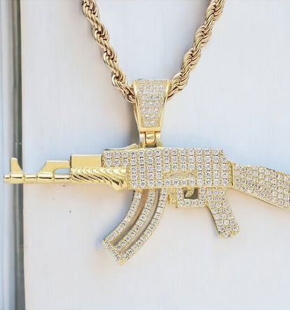 AK47 Gun Pendant Necklace