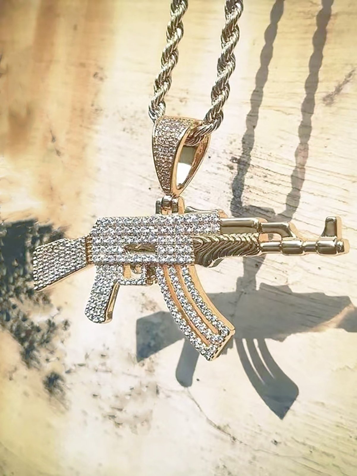 AK47 Gun Pendant Necklace