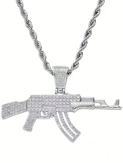 AK47 Gun Pendant Necklace