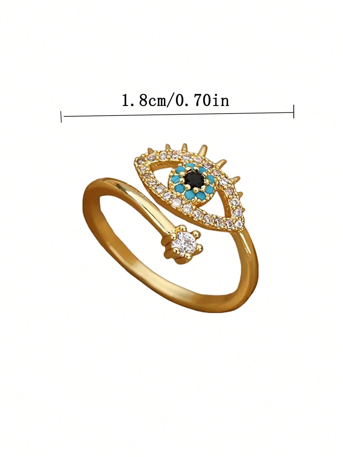 Egyptian Eye Zirconia Ring