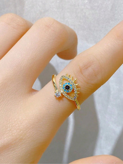 Egyptian Eye Zirconia Ring