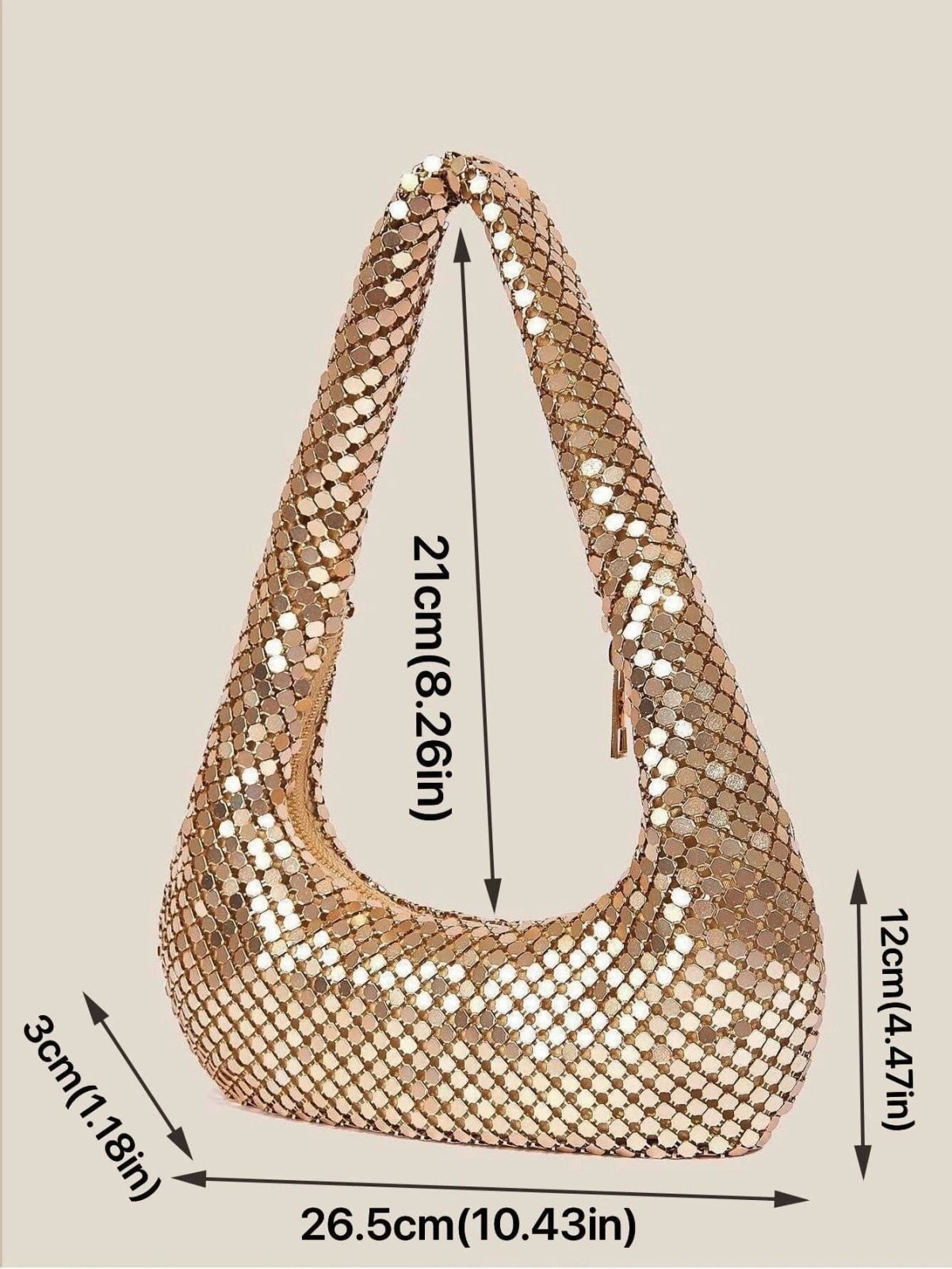 Metallic Golden Evening Purse