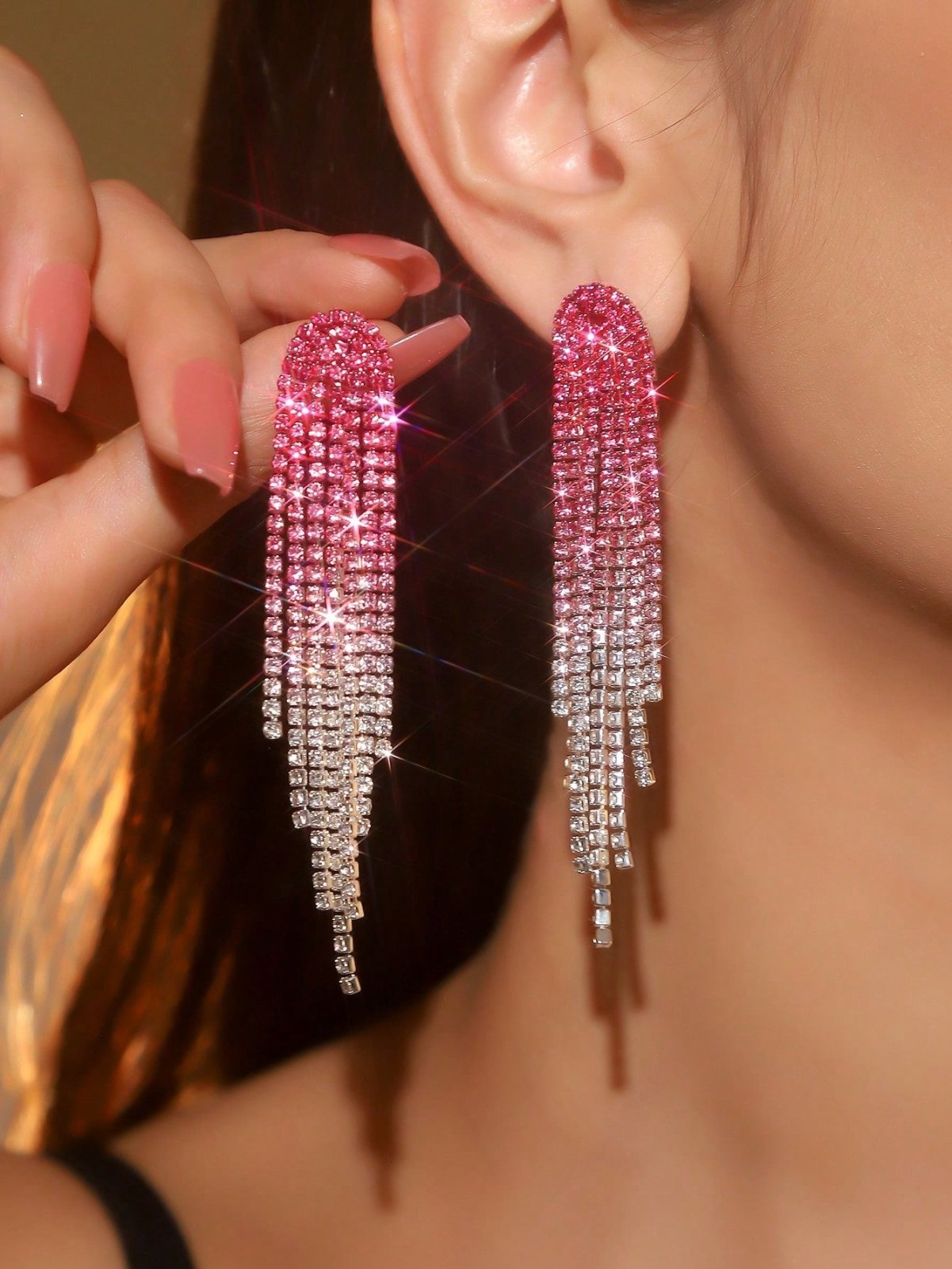 Tassel Crystal Earrings