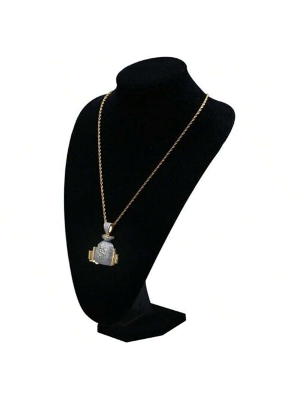 Money Bags Pendant Necklace with 24” Chain