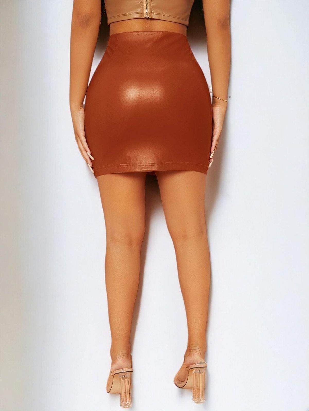 Sexy Miami PU Leather Skirt