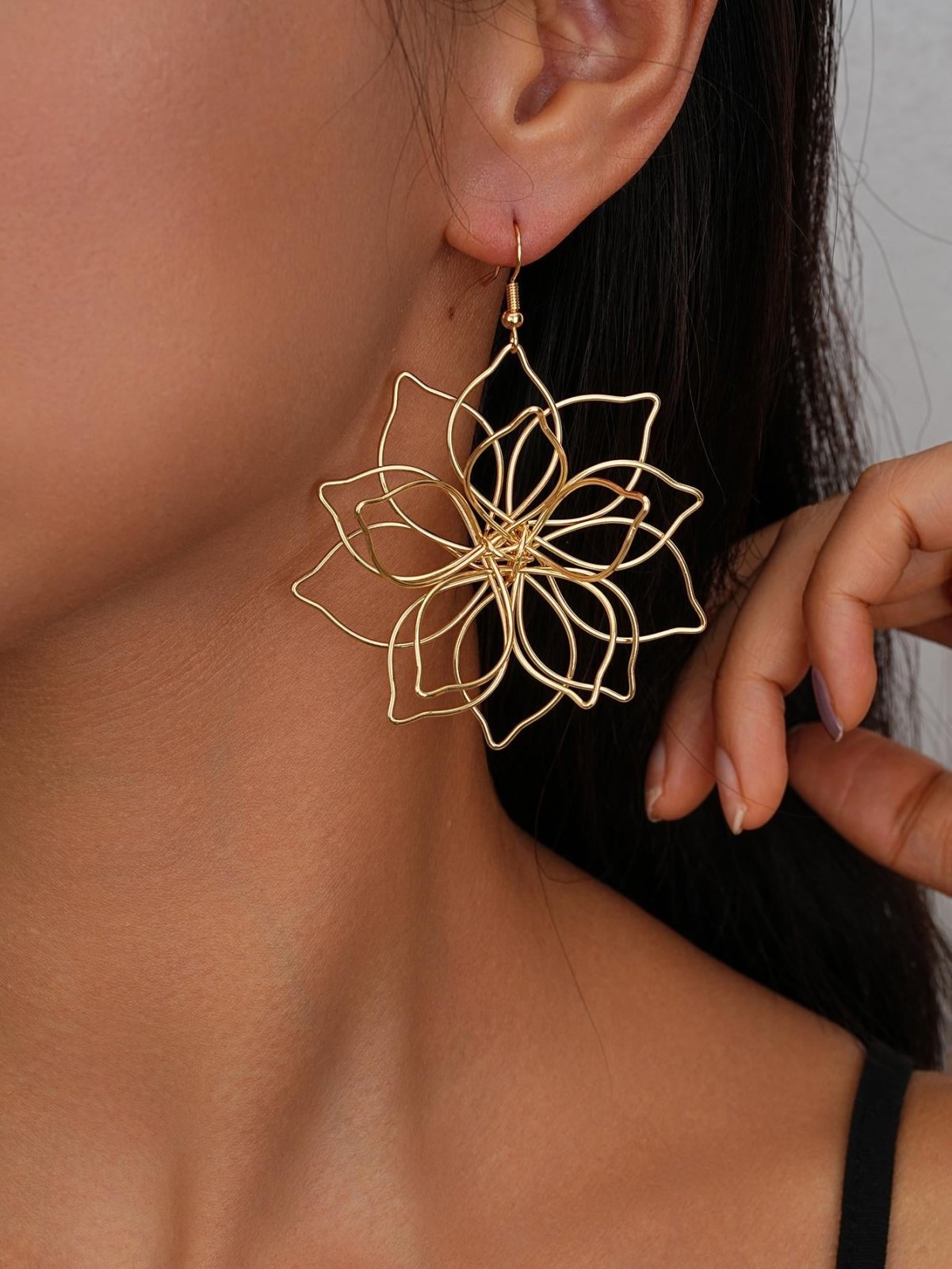 Bohemian Flower Pendant Earrings