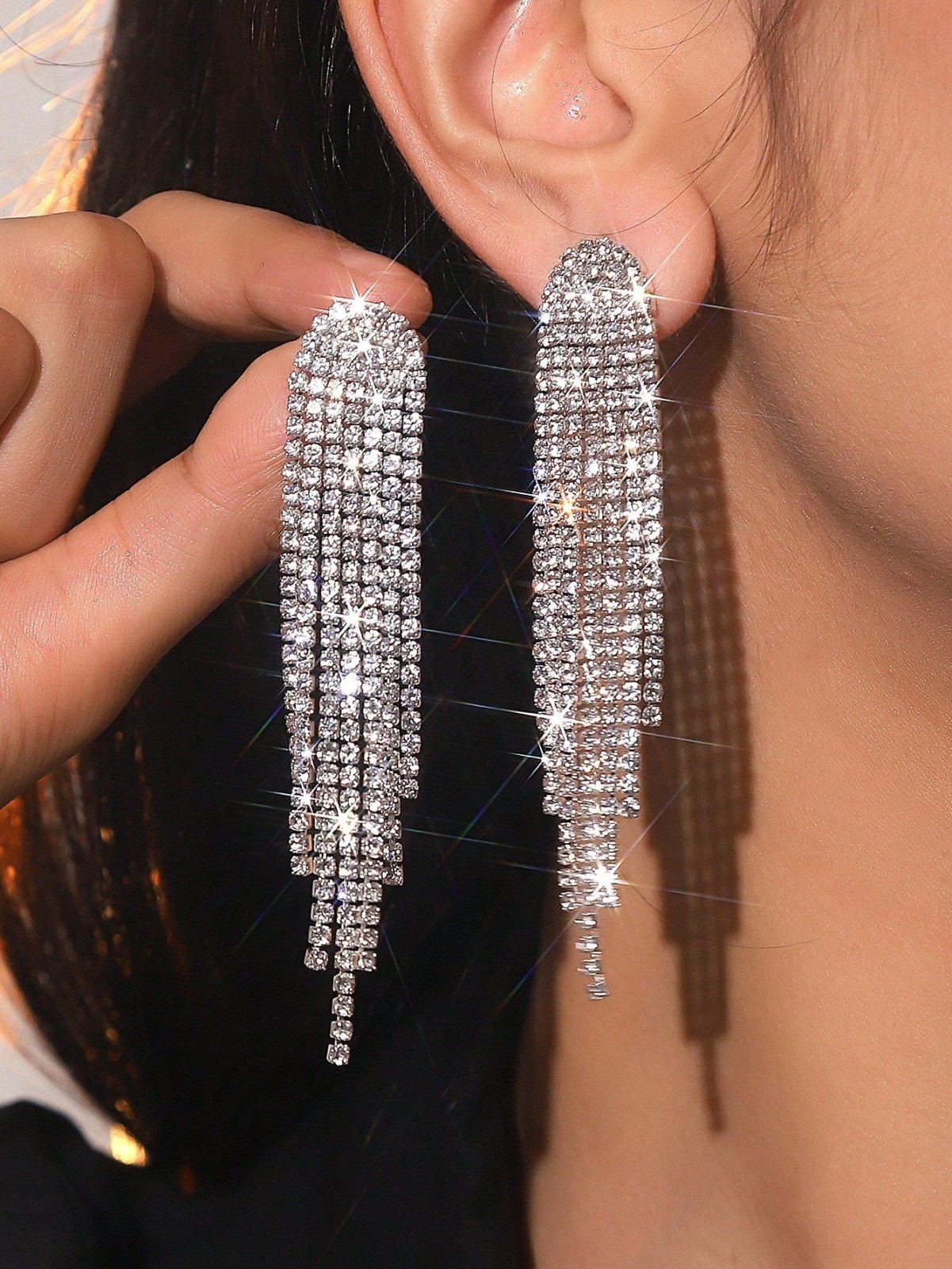 Tassel Crystal Earrings