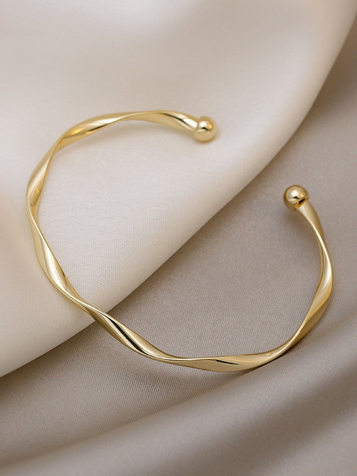 Twist Design Cuff Bangle