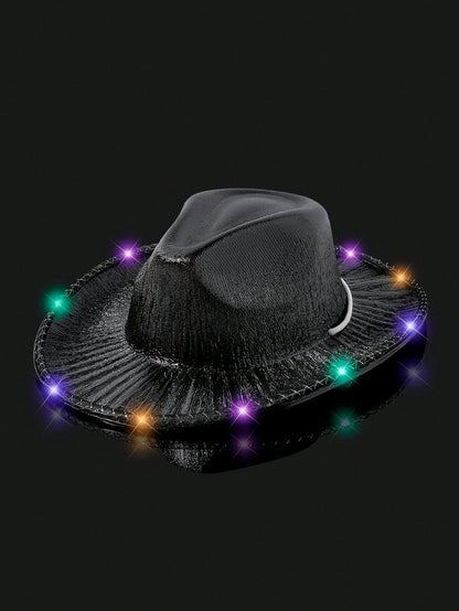 LED Cowboy Party Hat