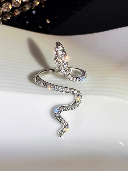 Snake Rhinestone Ring