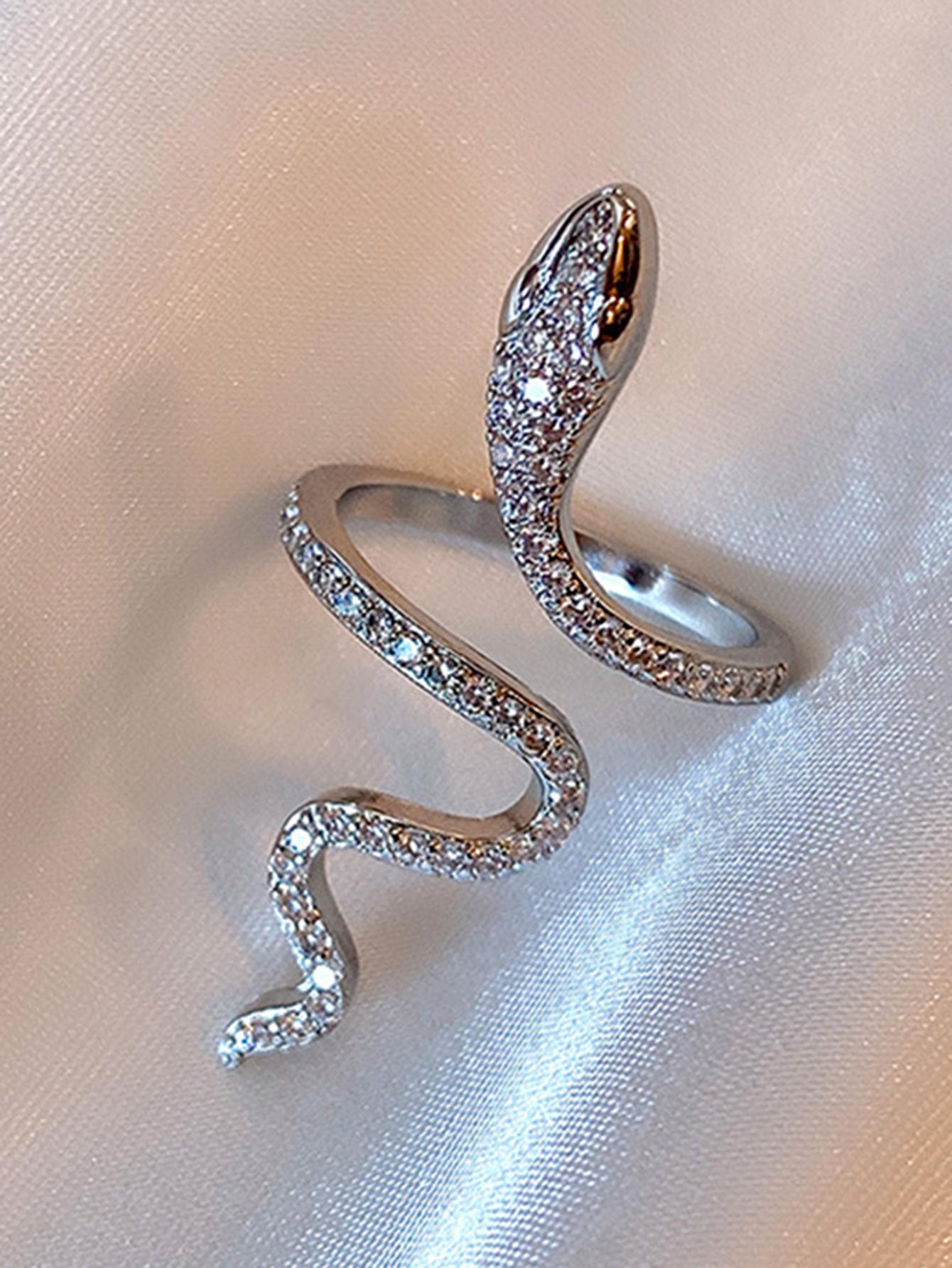 Snake Rhinestone Ring