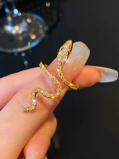 Snake Rhinestone Ring